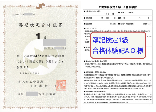 簿記1級合格体験記